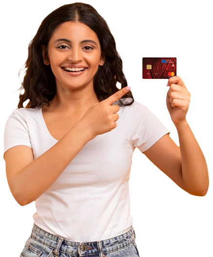 Person with credit card